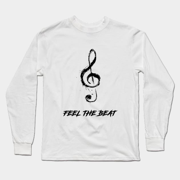 FEEL THE BEAT Long Sleeve T-Shirt by diaalkilany